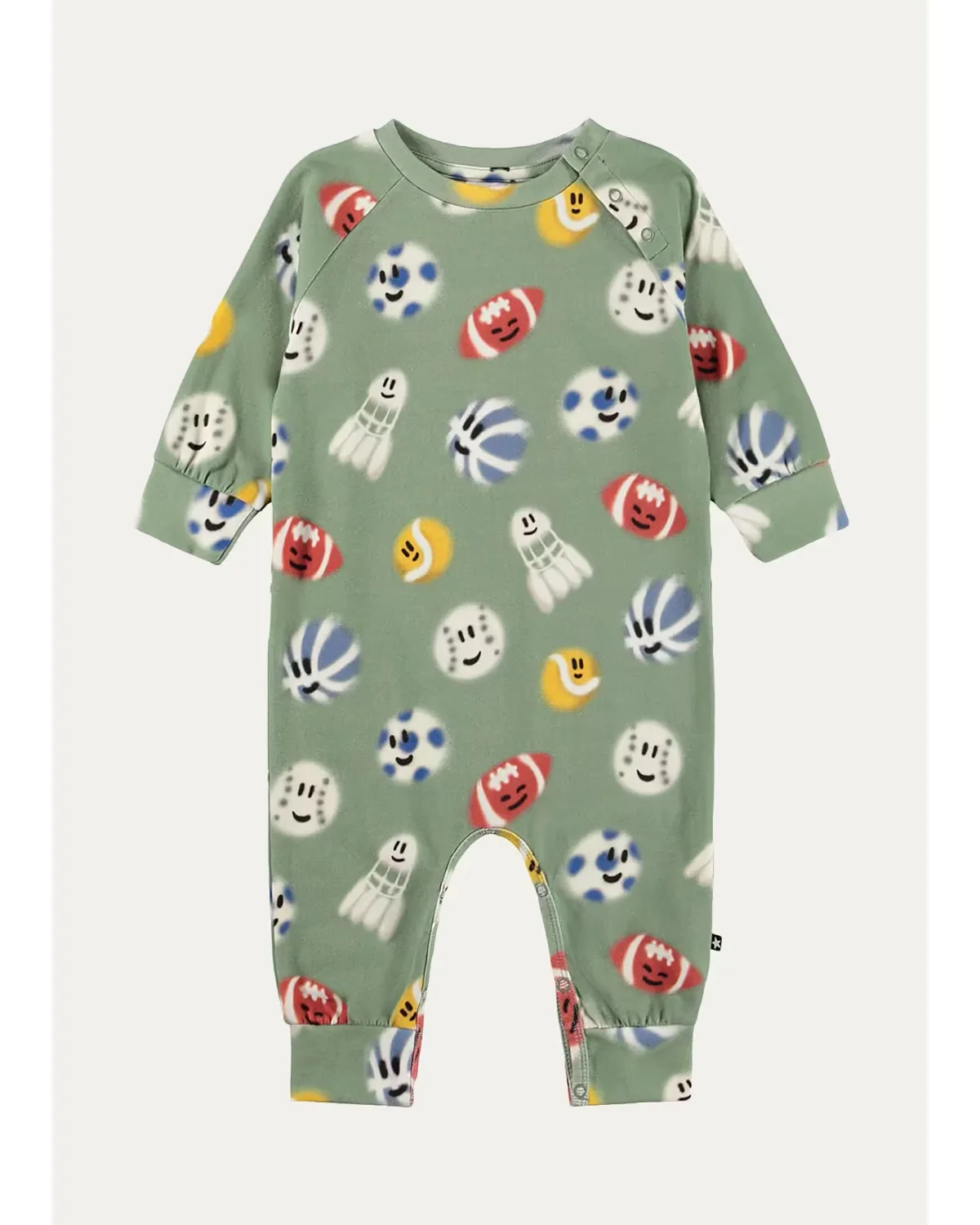 Fairfax Ball-Print Romper by Molo