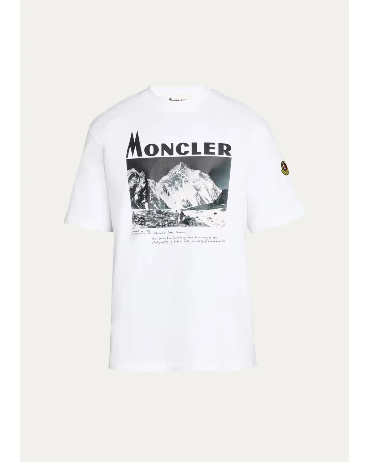 Mountain Logo T-Shirt by Moncler