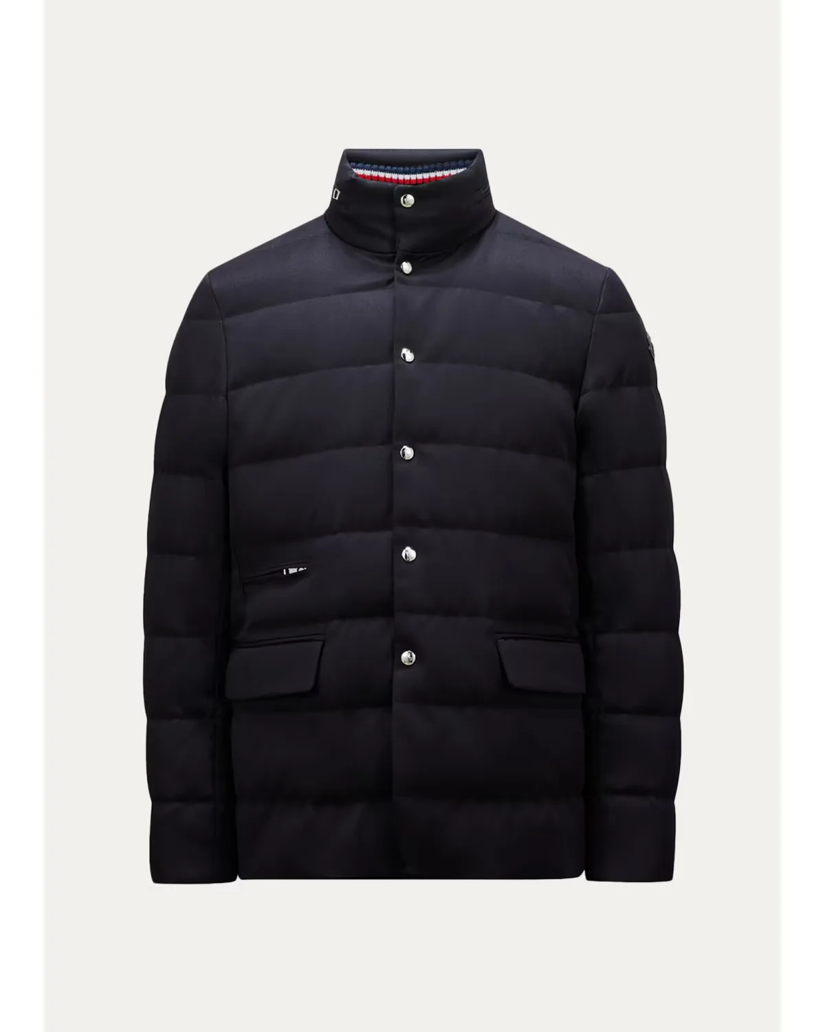 Bess Hooded Wool Short Down Jacket by Moncler