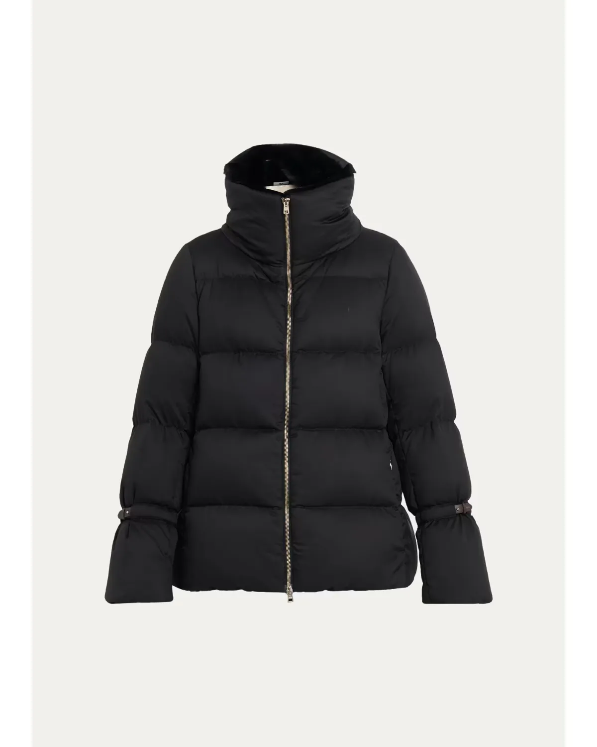Quilted Faux Fur-Collar Puffer Jacket by Herno
