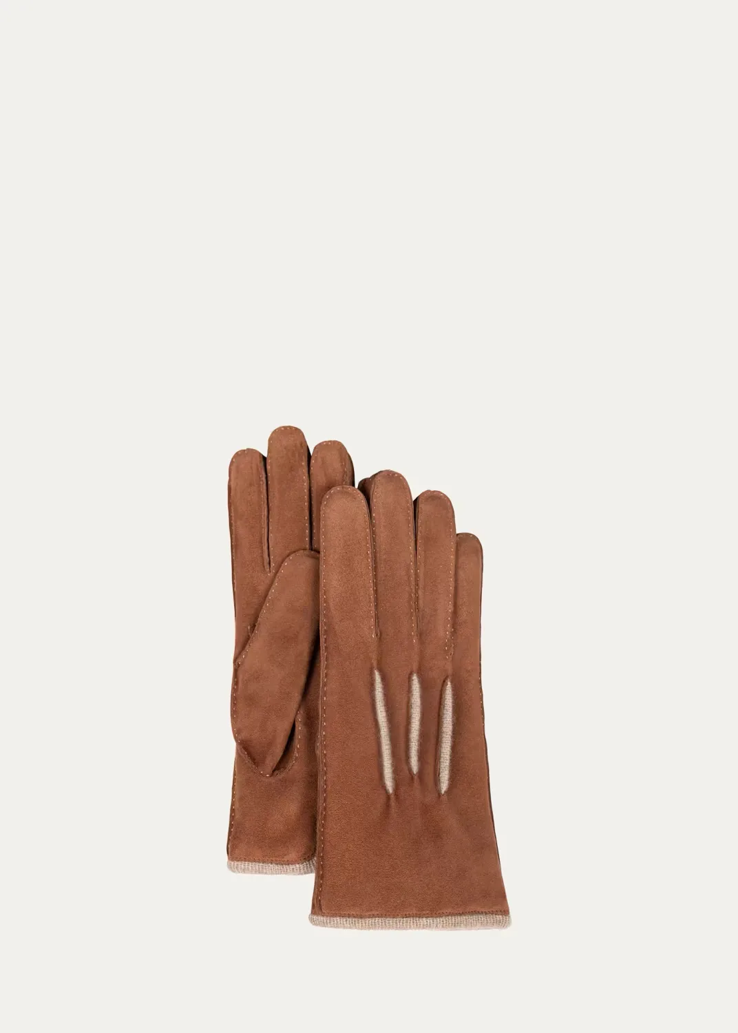 Suede & Cashmere Gloves by Bergdorf Goodman