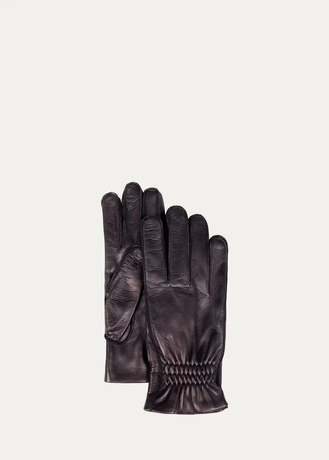 Leather & Cashmere Gloves by Bergdorf Goodman