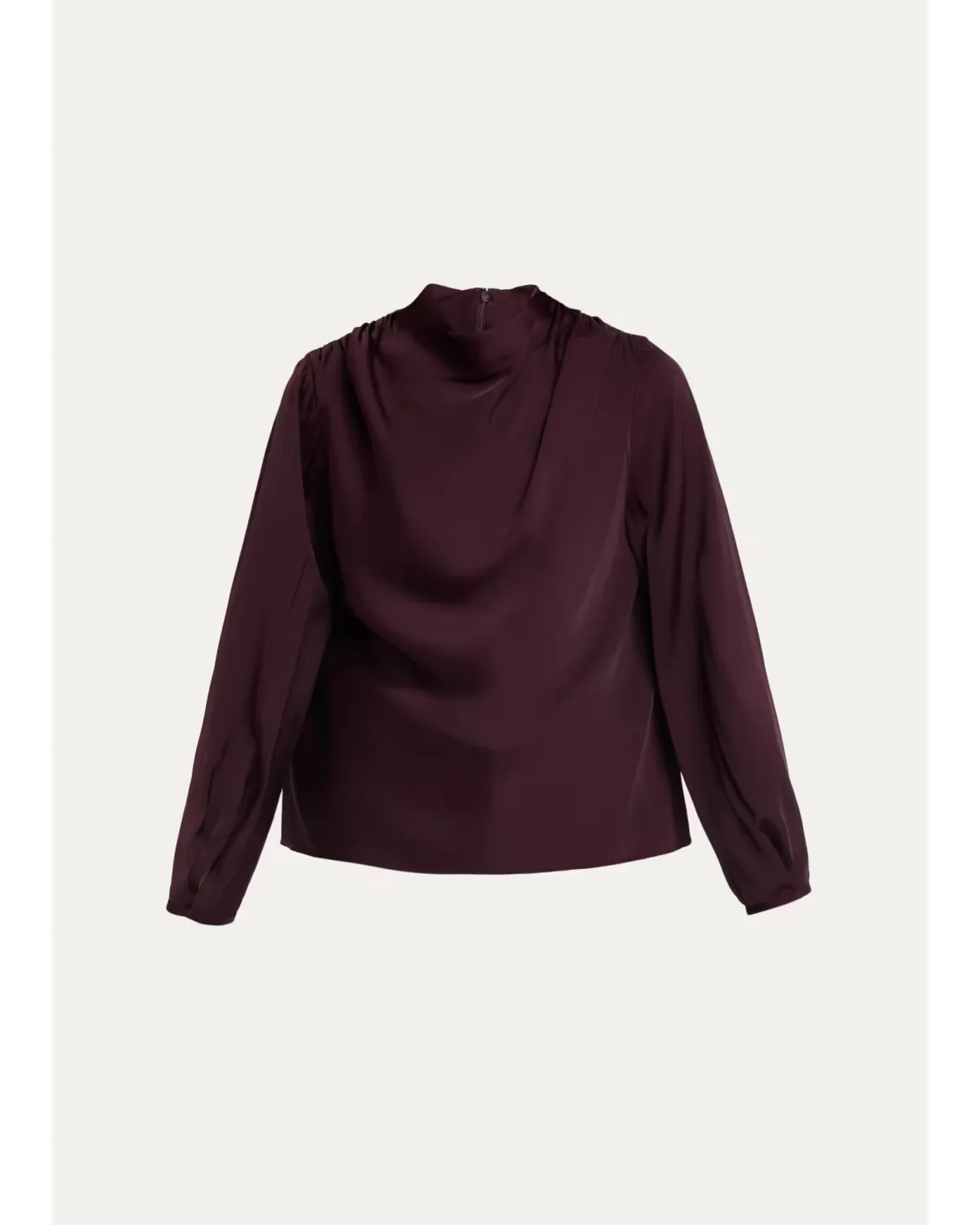 Draped Cowl-Neck Blouse by Vince