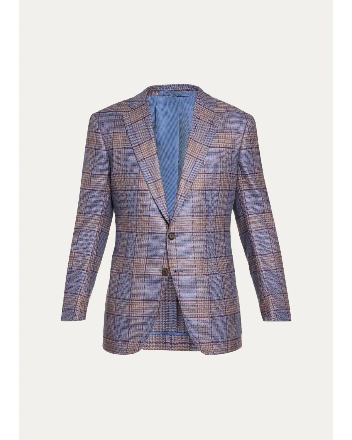 Plaid Wool Blazer by Cesare Attolini