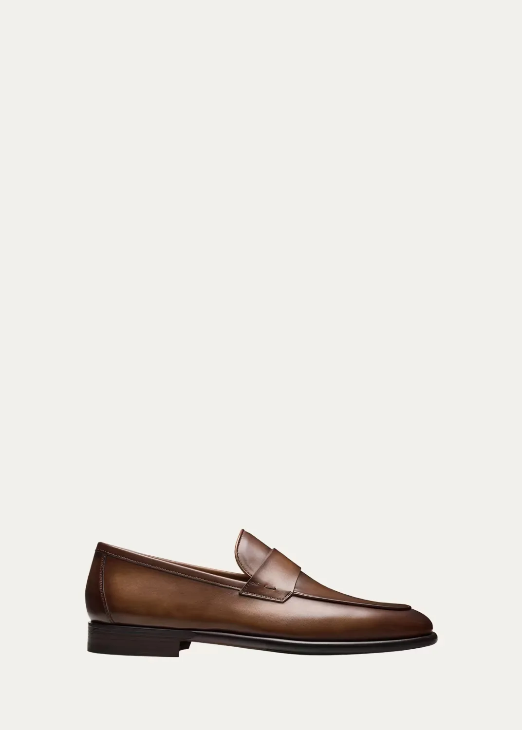 Duerro Leather Penny Loafers by Magnanni