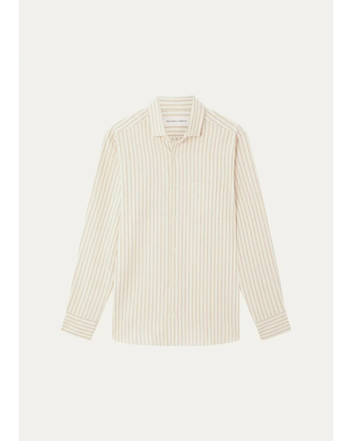 Emilio Cotton Pinstripe Button-Front Shirt by Frescobol Carioca