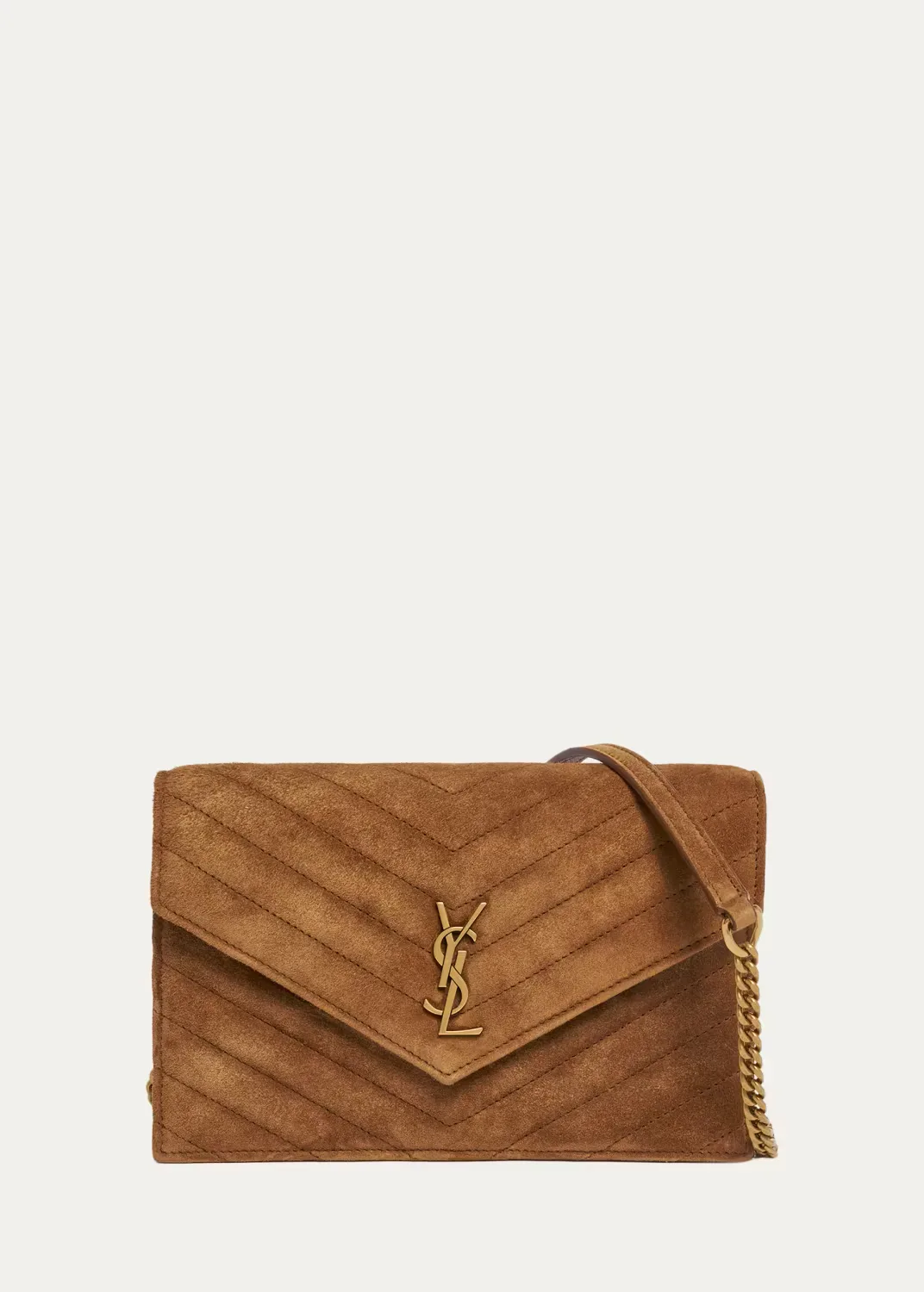 Cassandre Suede Shoulder Bag by Saint Laurent