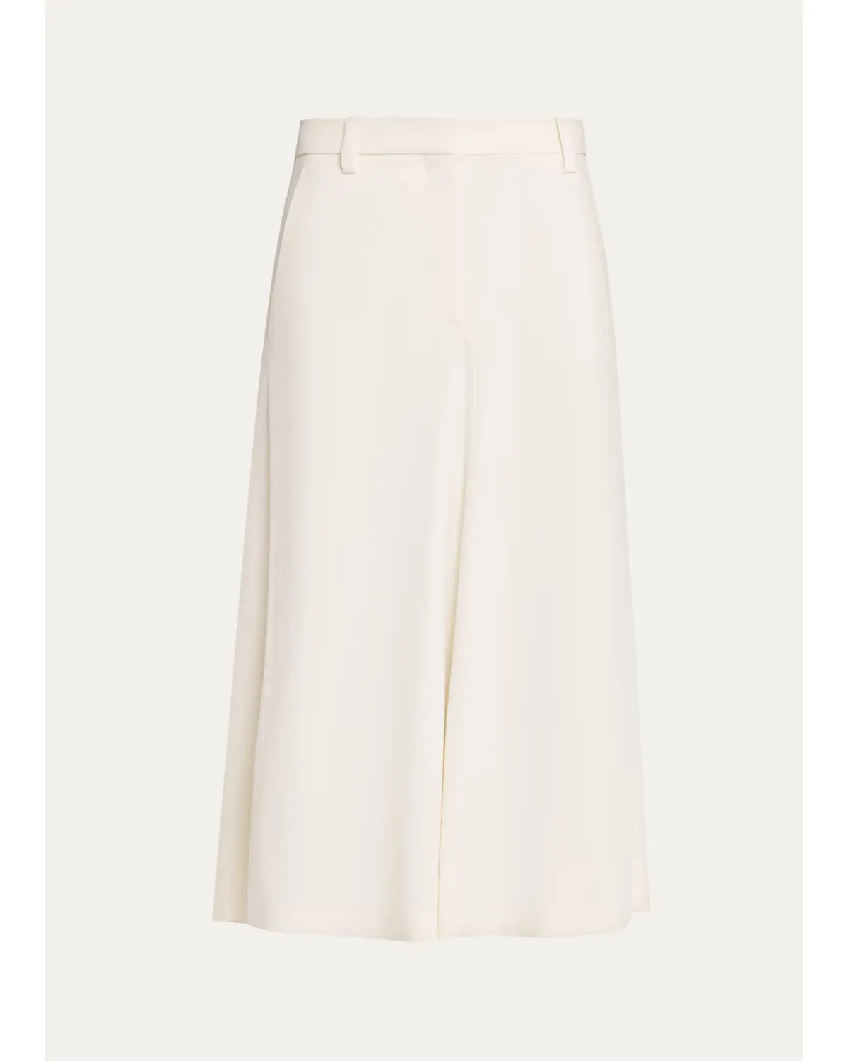 Couture Wool Gabardine A-Line Midi Skirt by Brunello Cucinelli