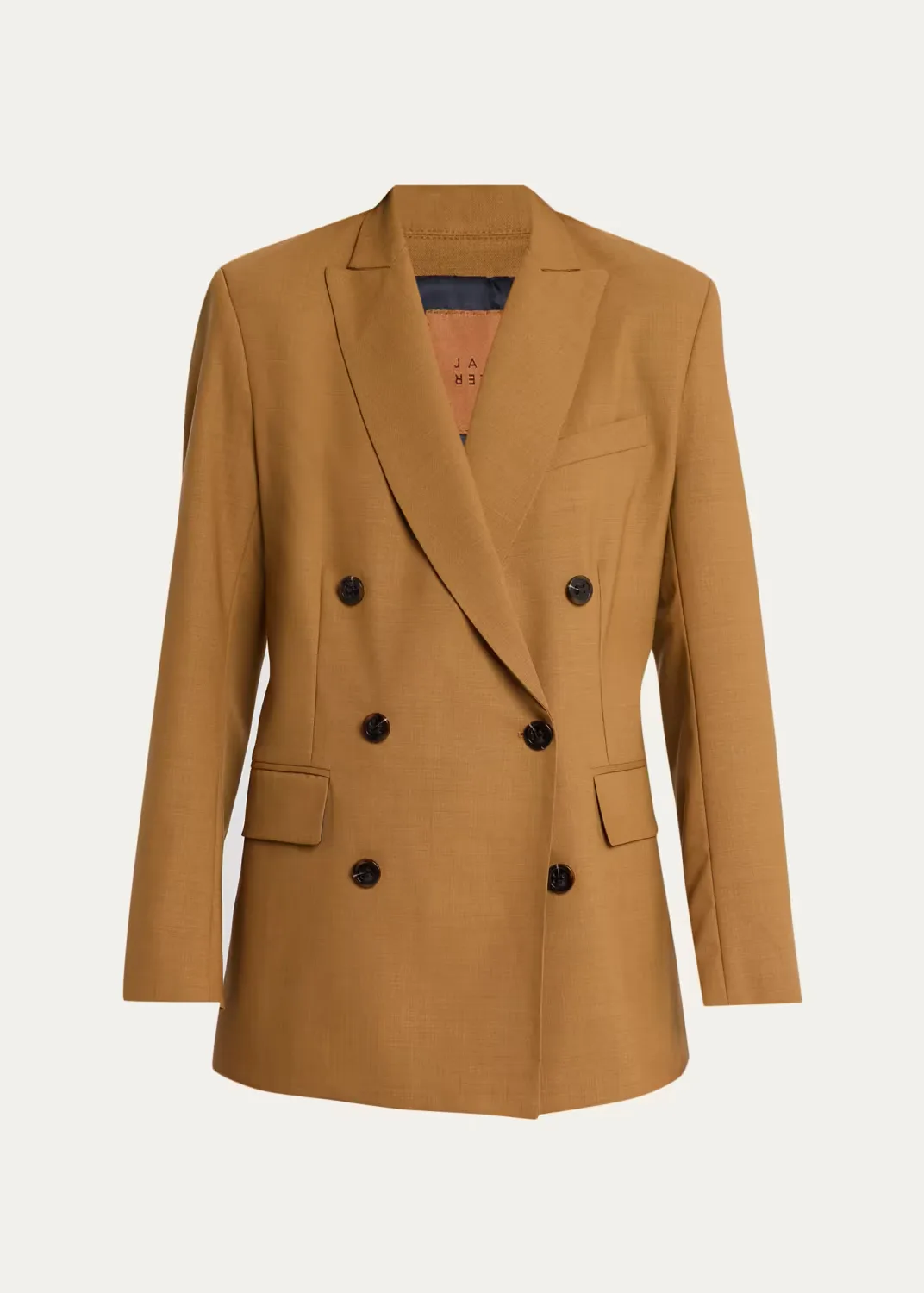 The Double-Breasted Wool Stretch Blazer Jacket