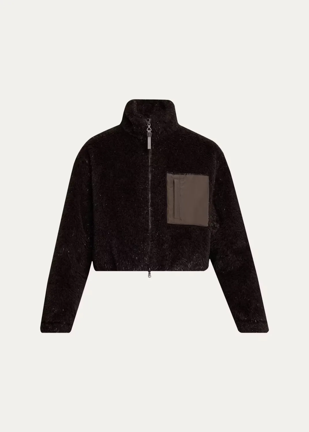 Sparkling Teddy Crop Jacket