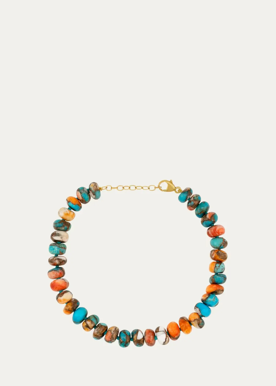 Nevada Kingman Spiny Turquoise Rondelle Bracelet by JIA JIA