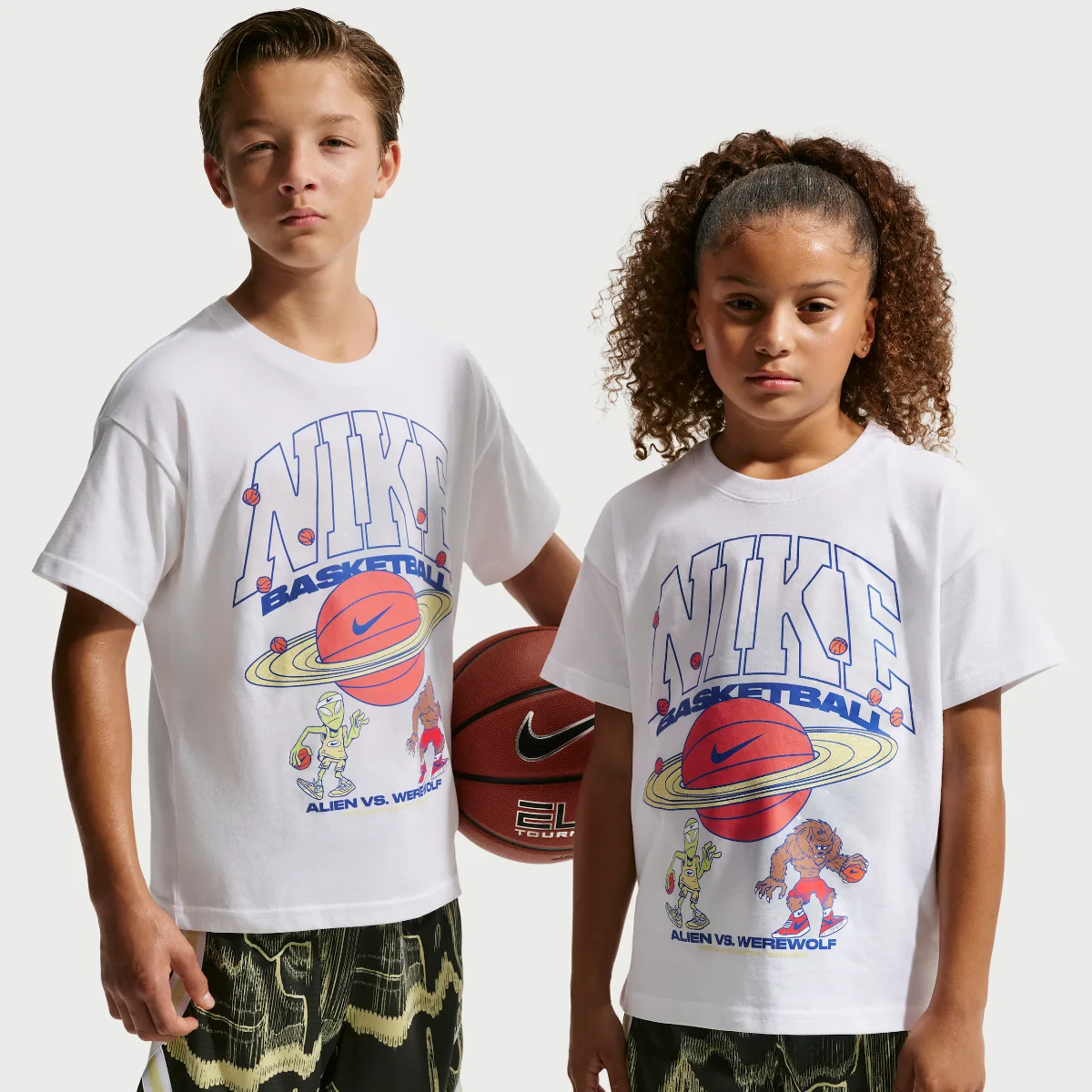 Aliens Vs Werewolves Basketball T-Shirt by Nike