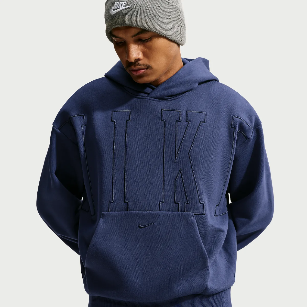 Solo Fleece Loose Pullover Hoodie by Nike