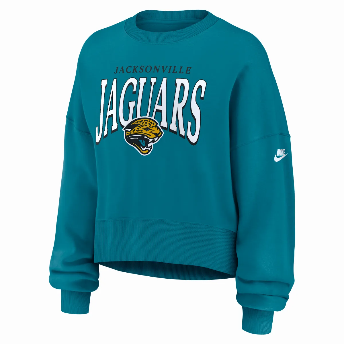 Jacksonville Jaguars Rewind Phoenix NFL Oversized Pullover Crew by Nike