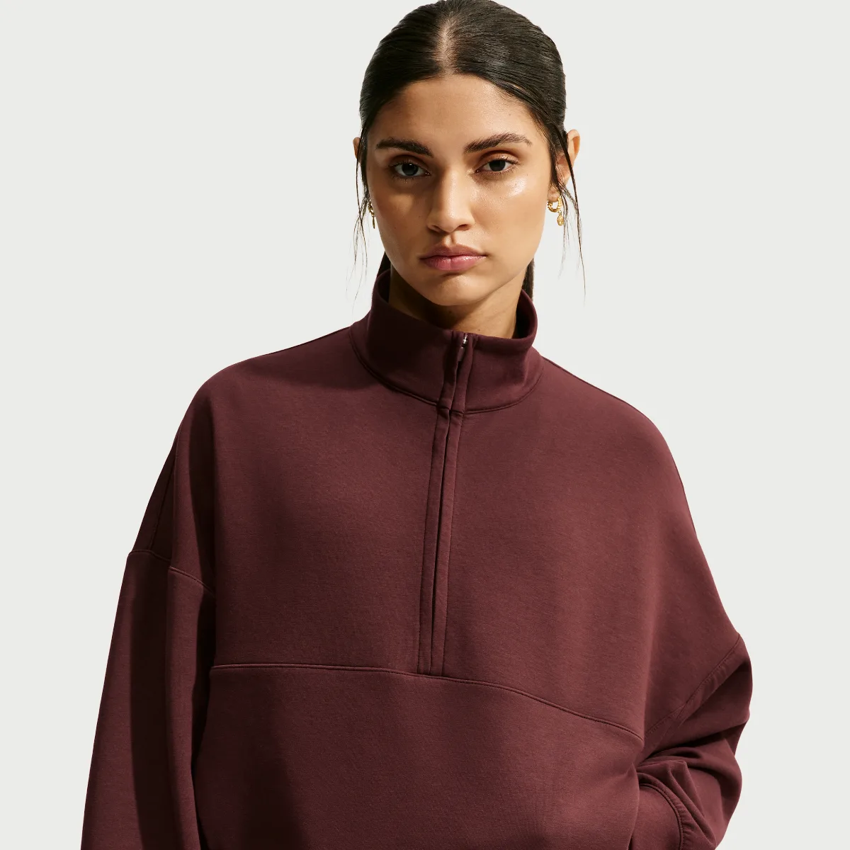 24.7 ImpossiblySoft Dri-FIT Oversized 1/2-Zip Top by Nike