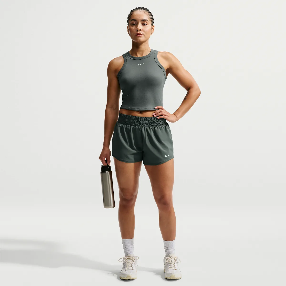 One Dri-FIT Mid-Rise 3 Brief-Lined Shorts by Nike