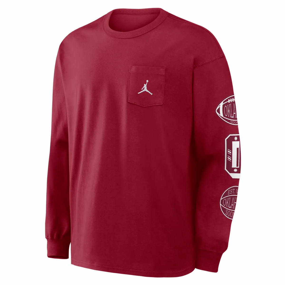 Oklahoma Academic Max90 Pocket Jordan Brand College Long-Sleeve T-Shirt by Jordan