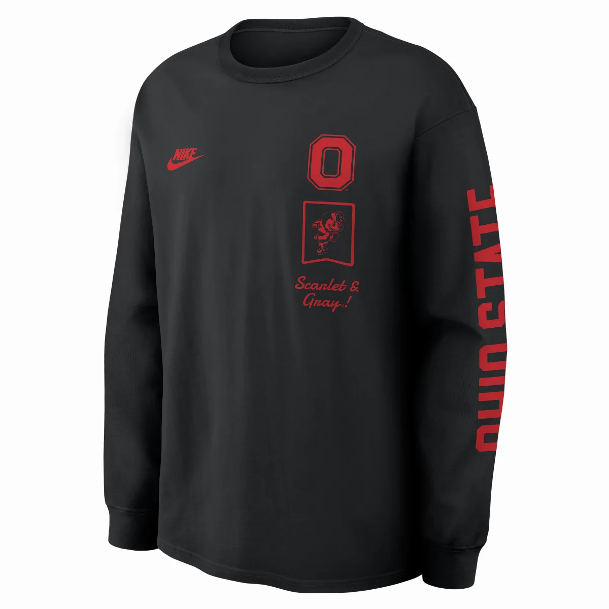 Ohio State Legacy College Long-Sleeve T-Shirt by Nike