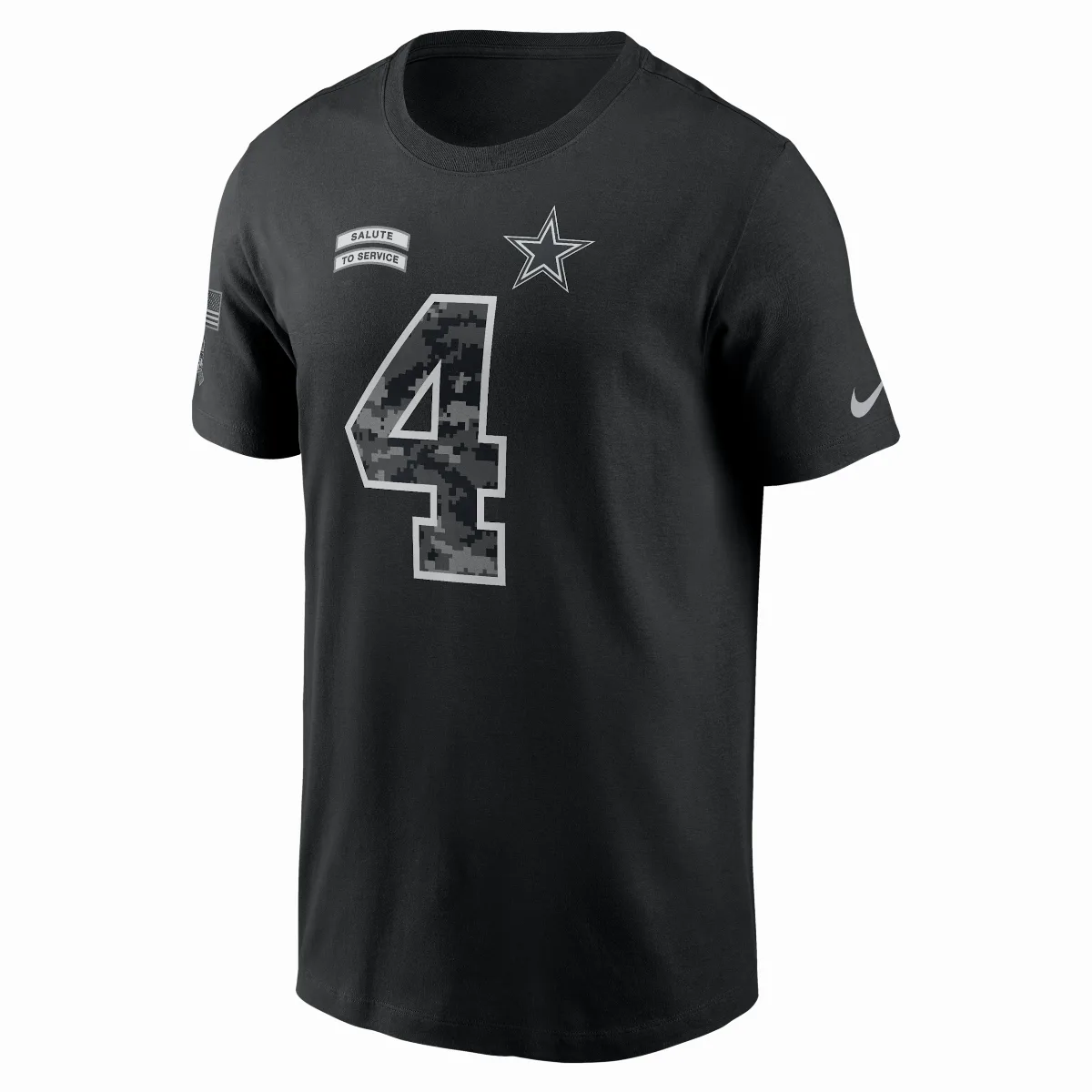 Dak Prescott Dallas Cowboys Salute to Service NFL T-Shirt by Nike
