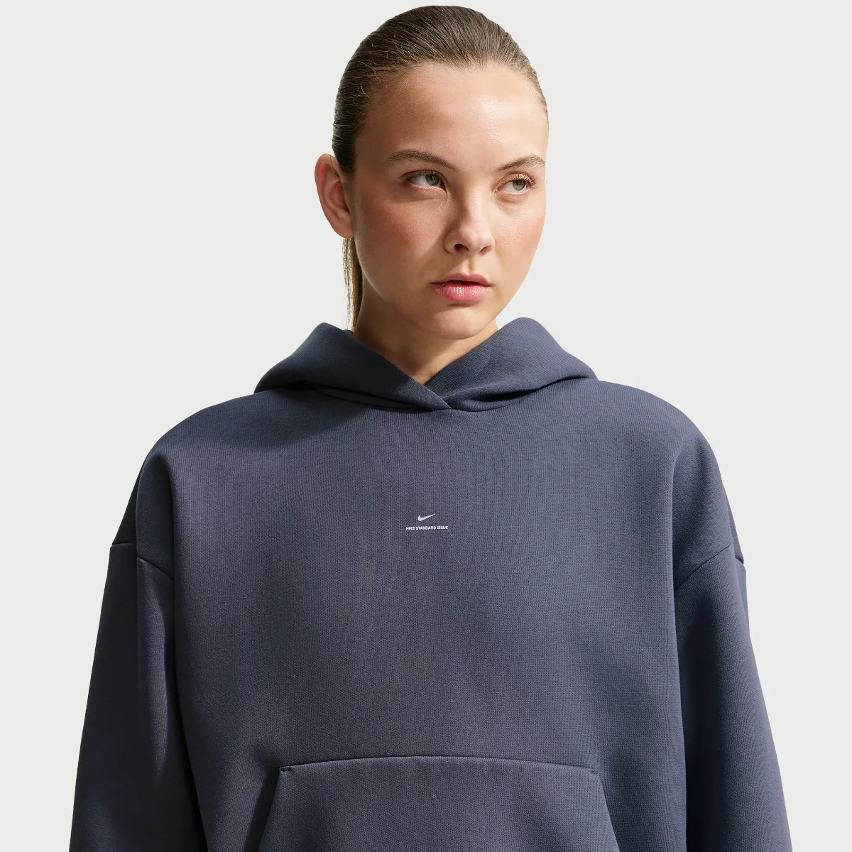 Standard Issue Brushed Pullover Basketball Hoodie by Nike