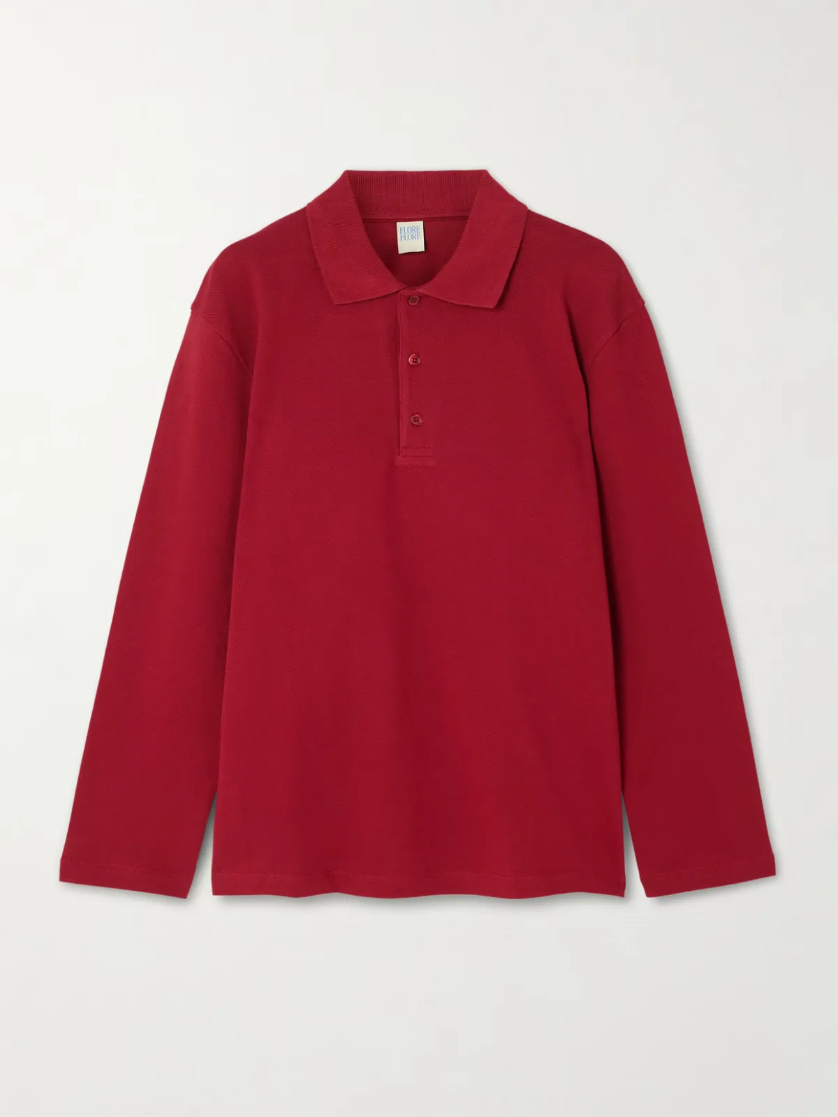 - Diana Organic Cotton-piqué Polo Shirt -