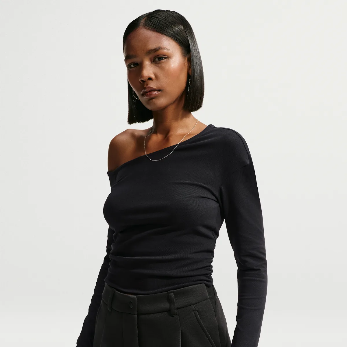 Sportswear Tight Off-Shoulder Long-Sleeve Top by Nike