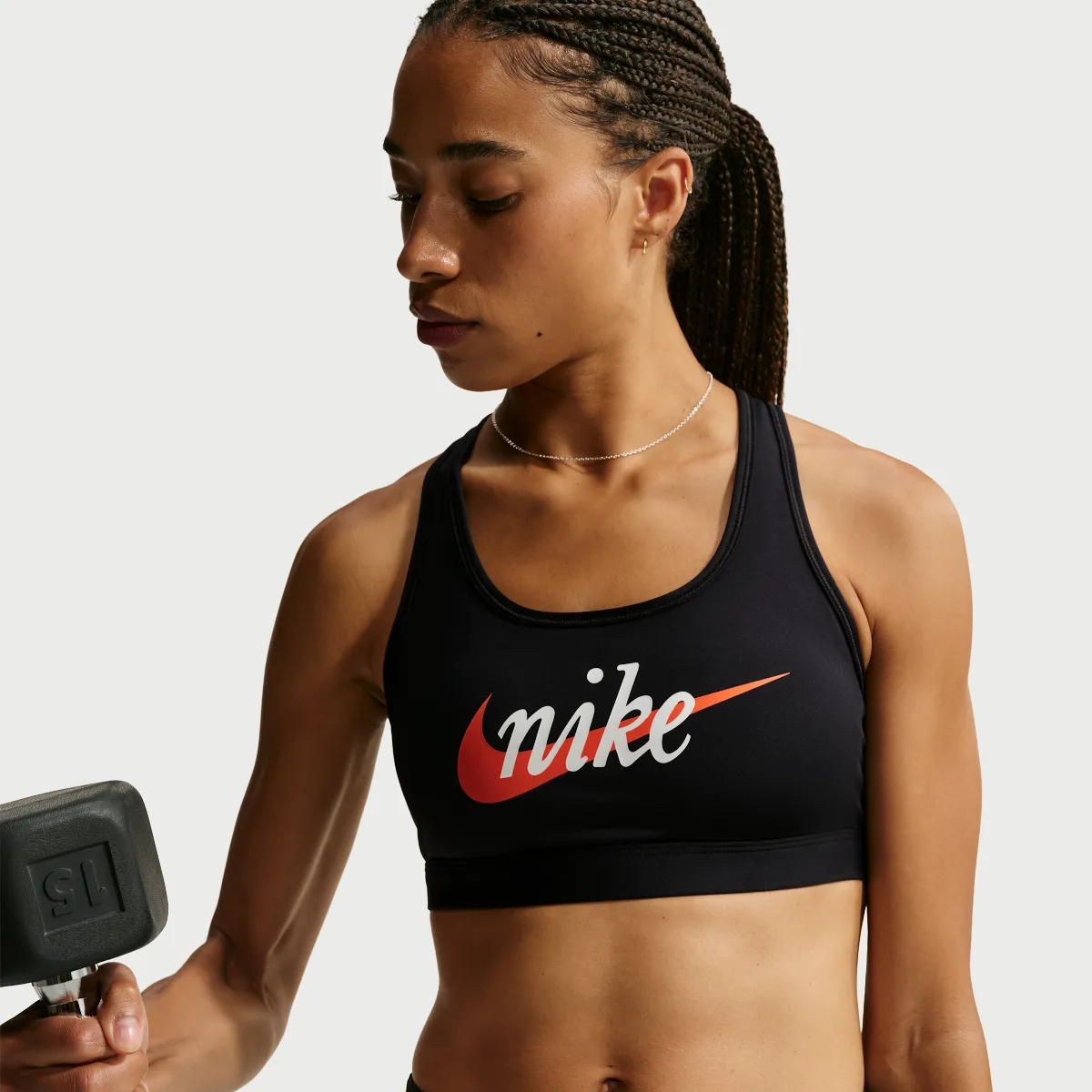 Swoosh Support Padded Sports Bra by Nike