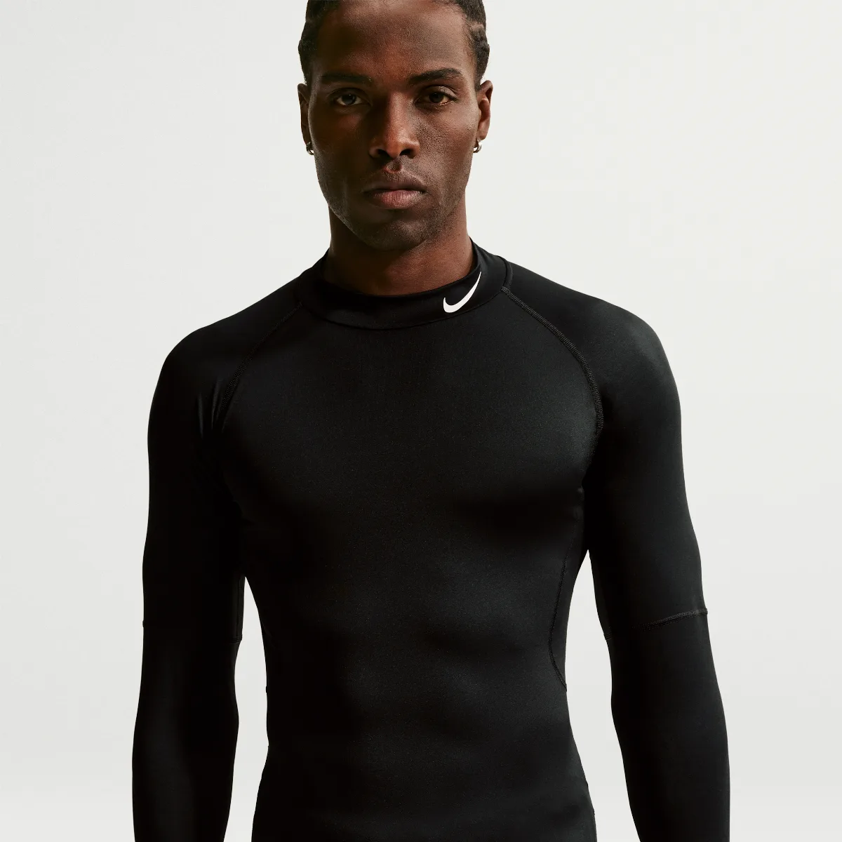 Pro Dri-FIT Fitness Mock-Neck Long-Sleeve Top by Nike