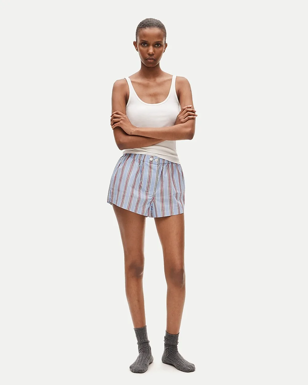 Cotton Poplin Boxer Short Two-Pack by J.Crew