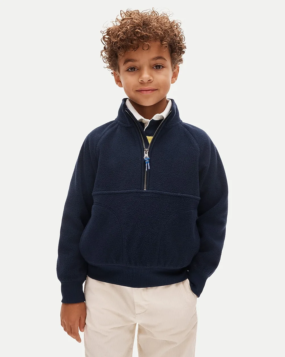 Fleece Quarter-Zip Pullover by J.Crew