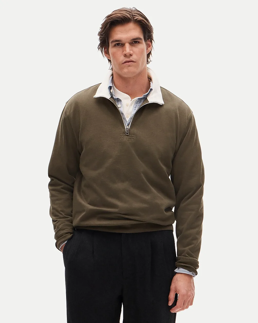Quarter-Zip Rugby Shirt by J.Crew