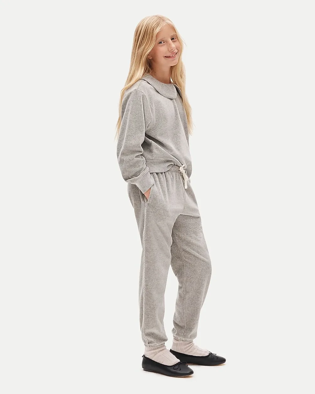 Everyday Sweatpant with Crochet Trim by J.Crew