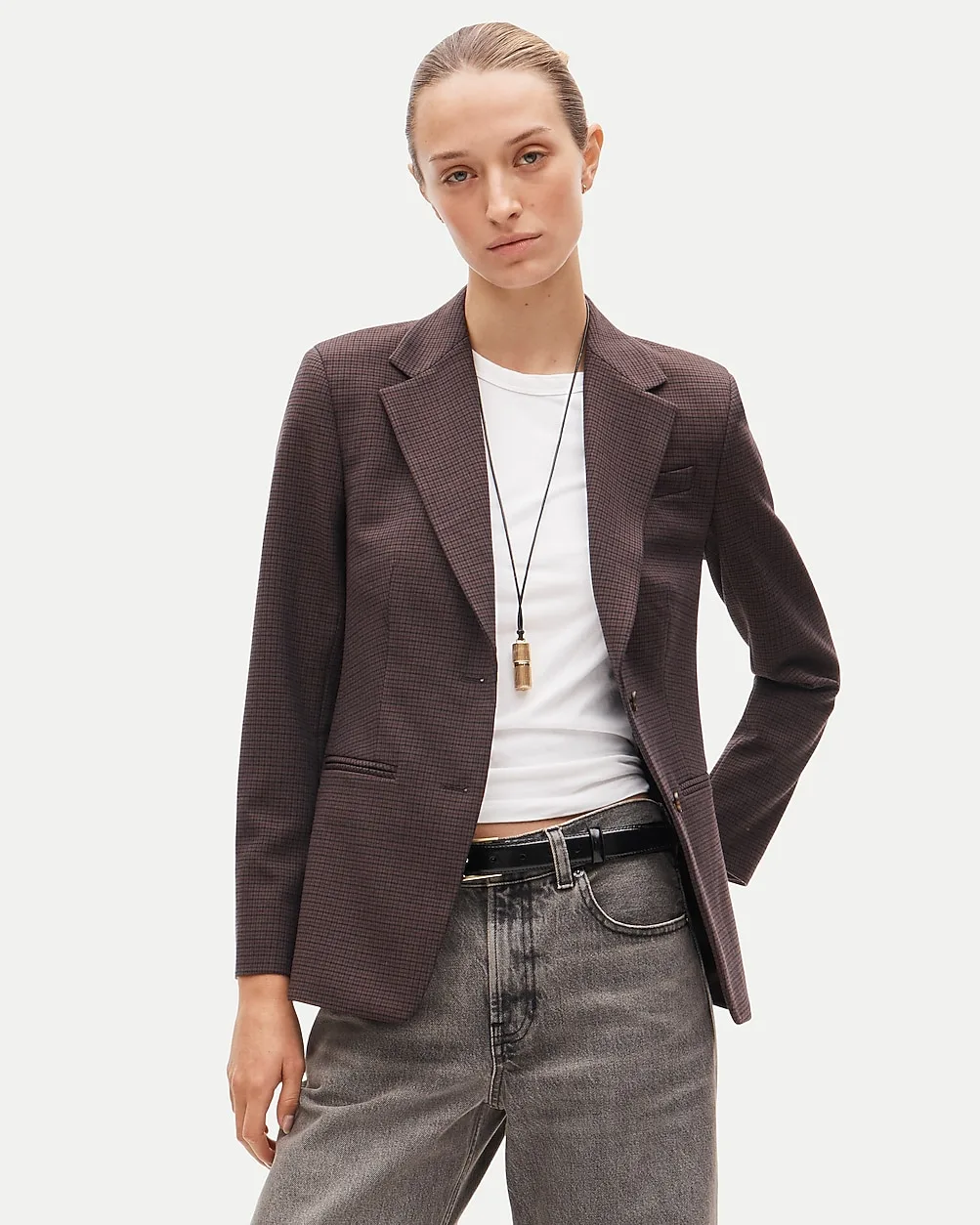 Margeaux Blazer in Plaid Four-Season Stretch