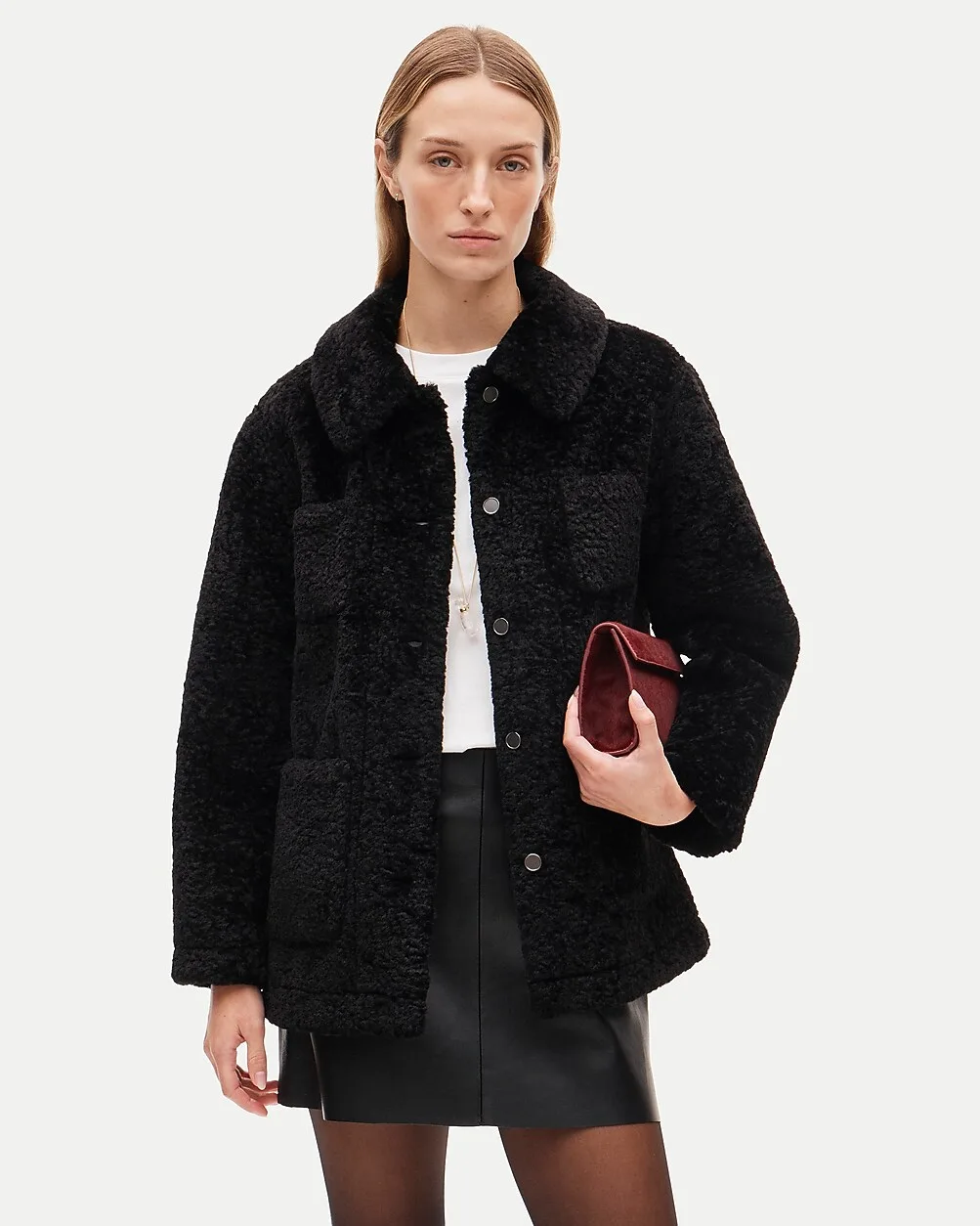 1986 Barn Jacket in Faux Shearling by J.Crew