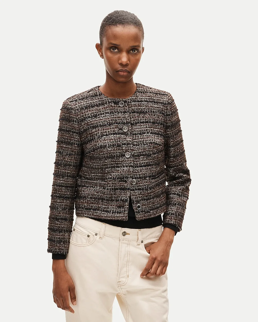 Lady Jacket in Striped Tweed