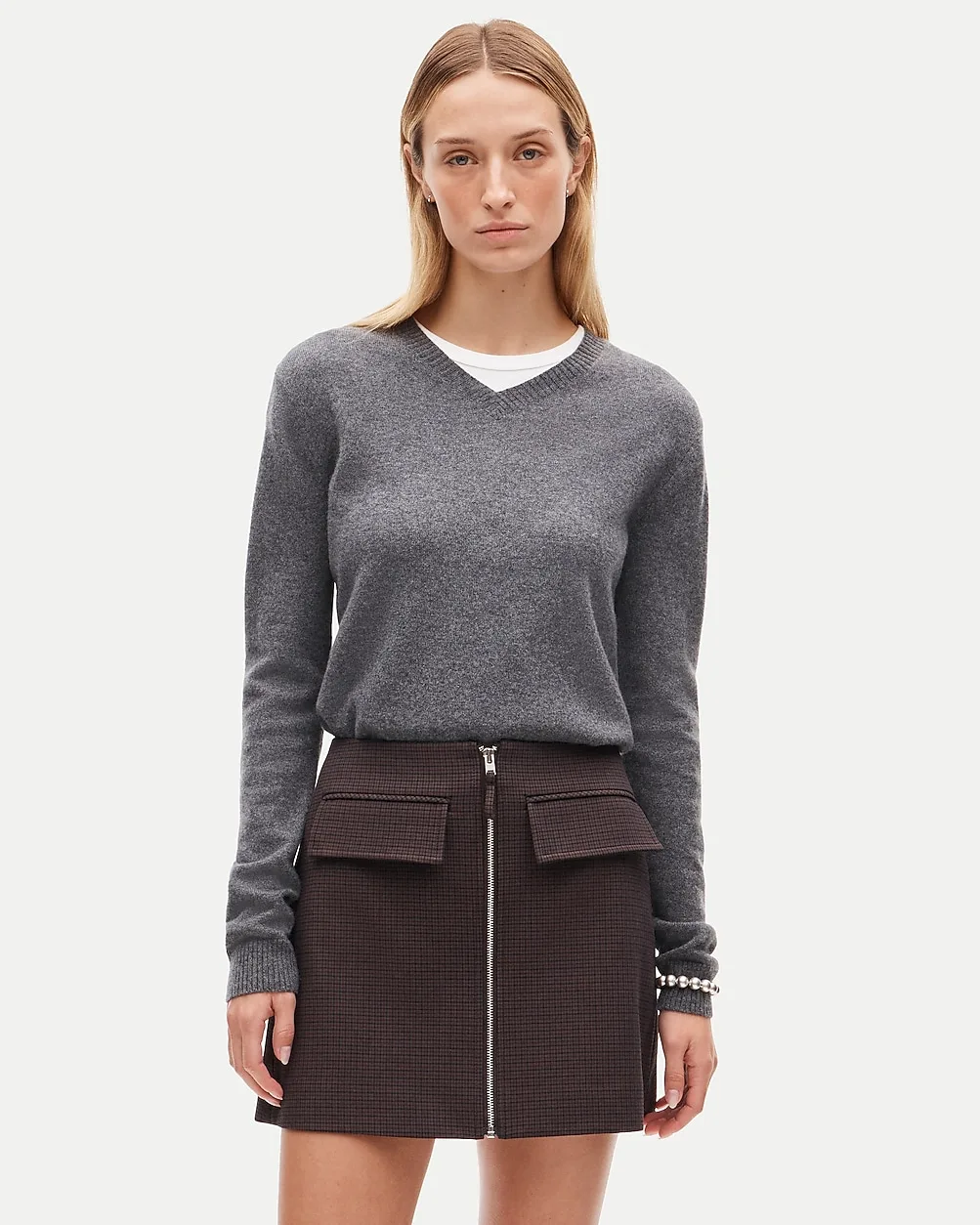 Fairfax Zipper Mini Skirt in Four-Season Stretch by J.Crew