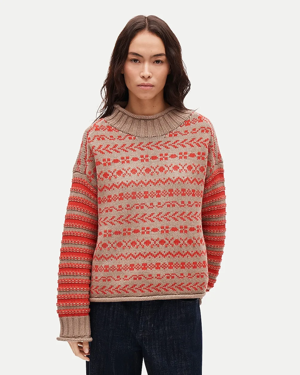 2025 Rollneck Fair Isle Sweater by J.Crew