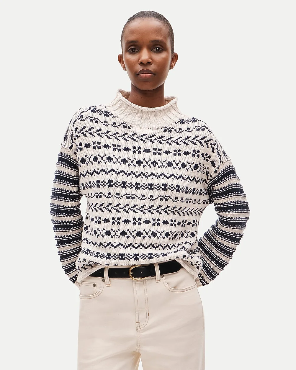 2025 Rollneck Fair Isle Sweater