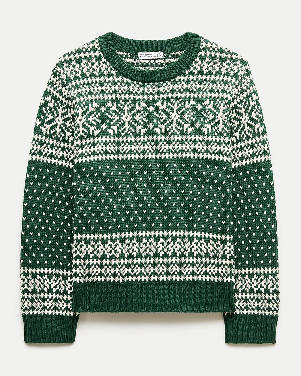 Fair Isle Crewneck Sweater in Heritage Cotton by J.Crew