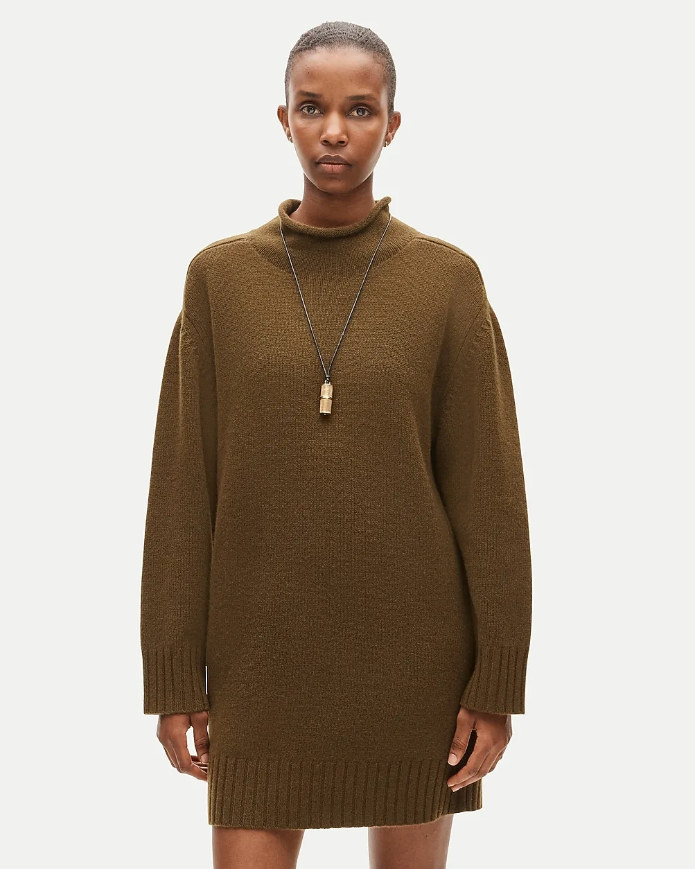 Wool Rollneck Sweater-Dress by J.Crew