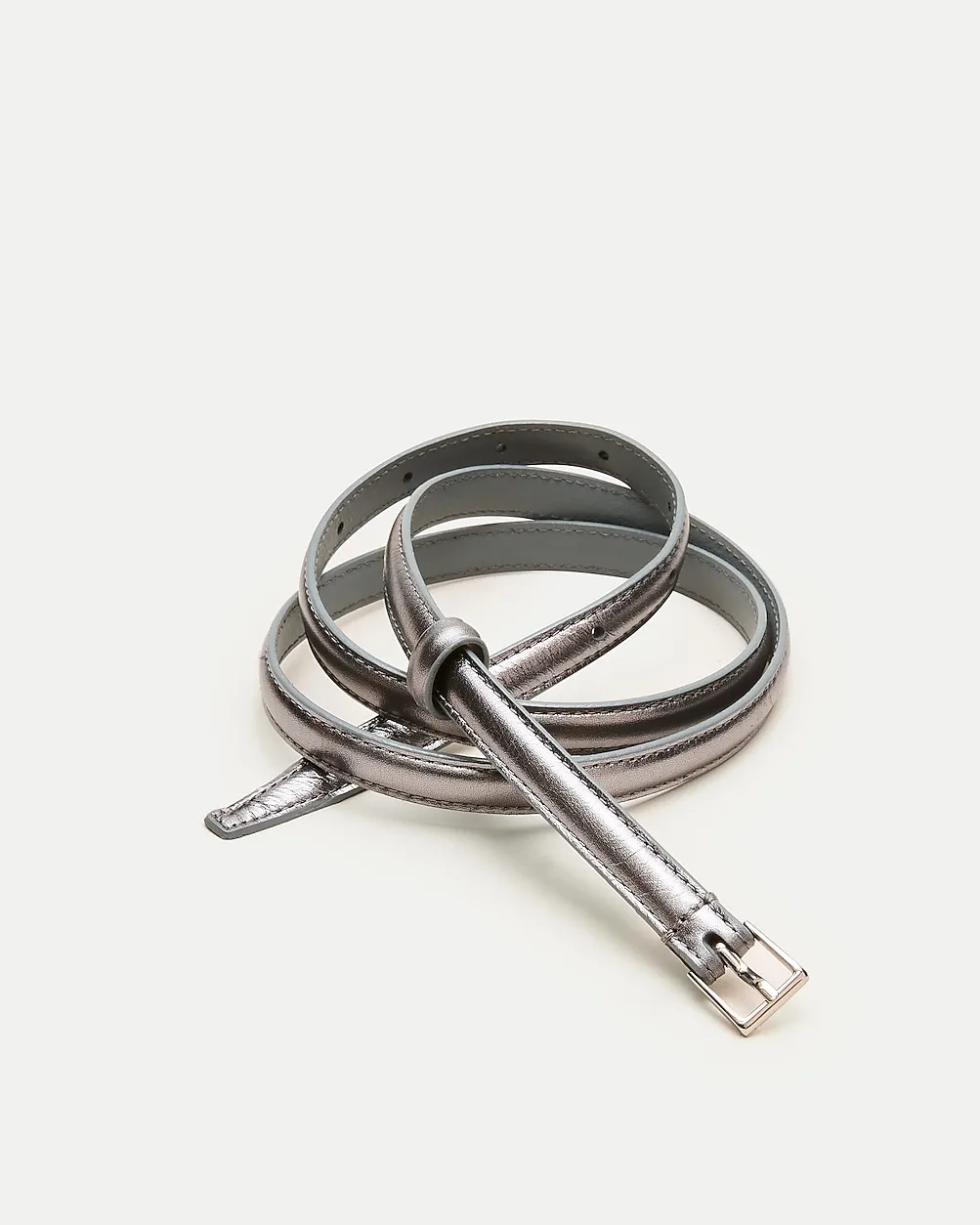 Berkeley Skinny Belt in Metallic Italian Leather by J.Crew