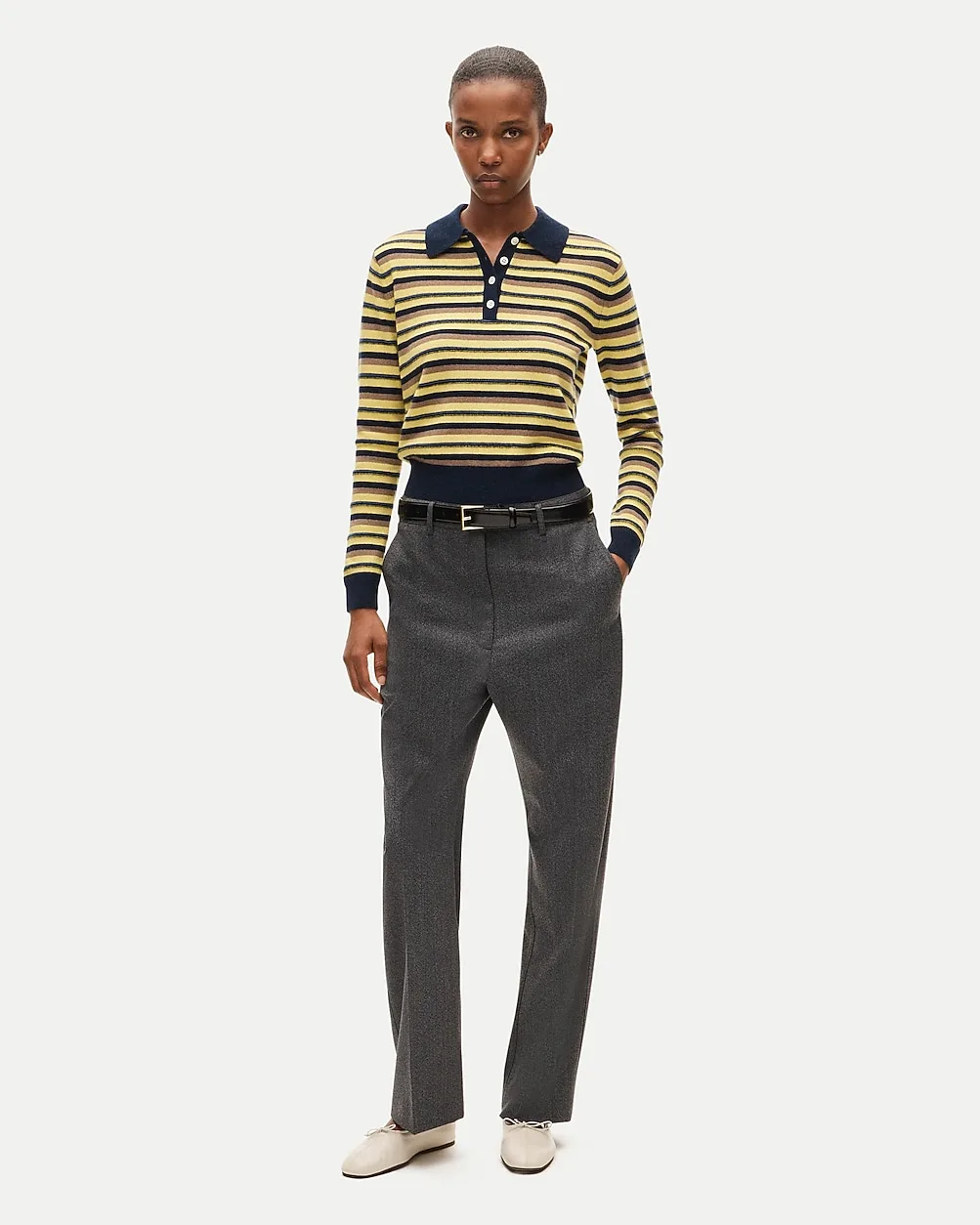Barrel Trouser Pant in Wool Blend by J.Crew
