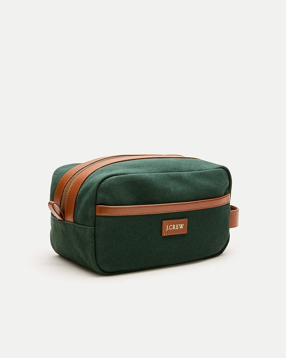 Canvas Dopp Kit with Leather Trim by J.Crew