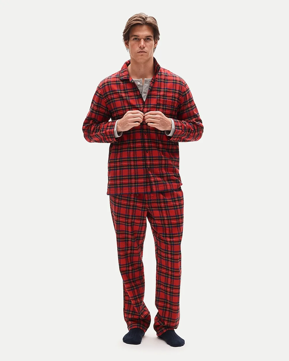 Brushed Flannel Pajama Set