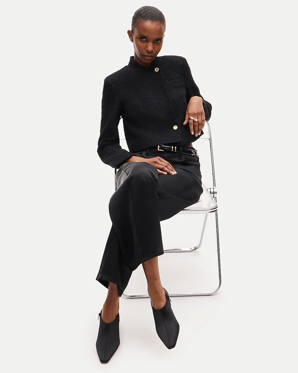 Sylvie Low Ankle Boots in Satin by J.Crew