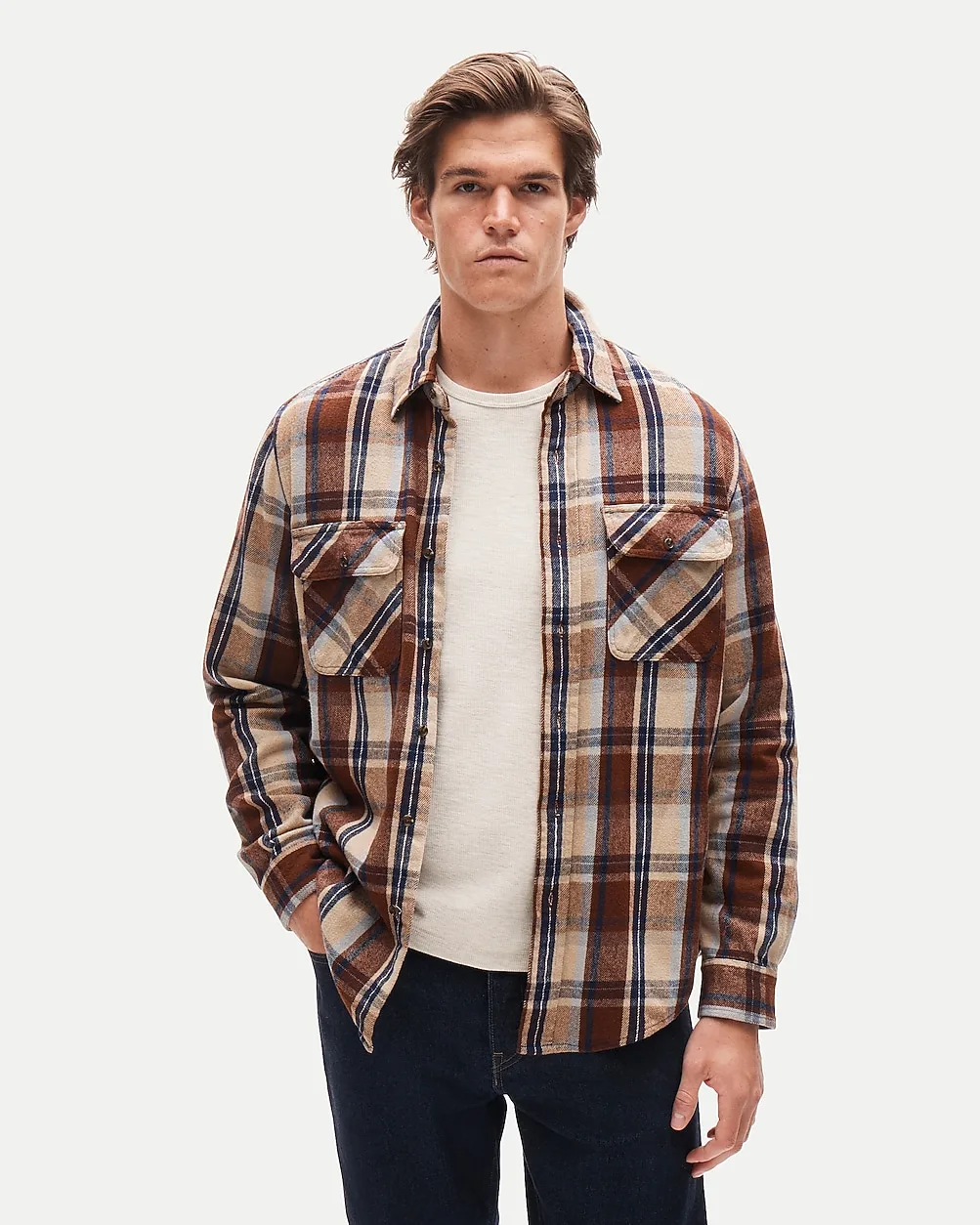 Brushed Cotton Flannel Workshirt