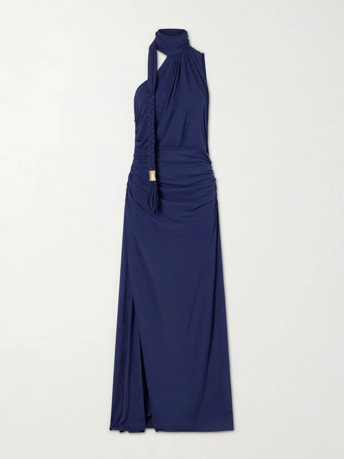 - Moira Tussled Ruched Stretch-jersey Gown -