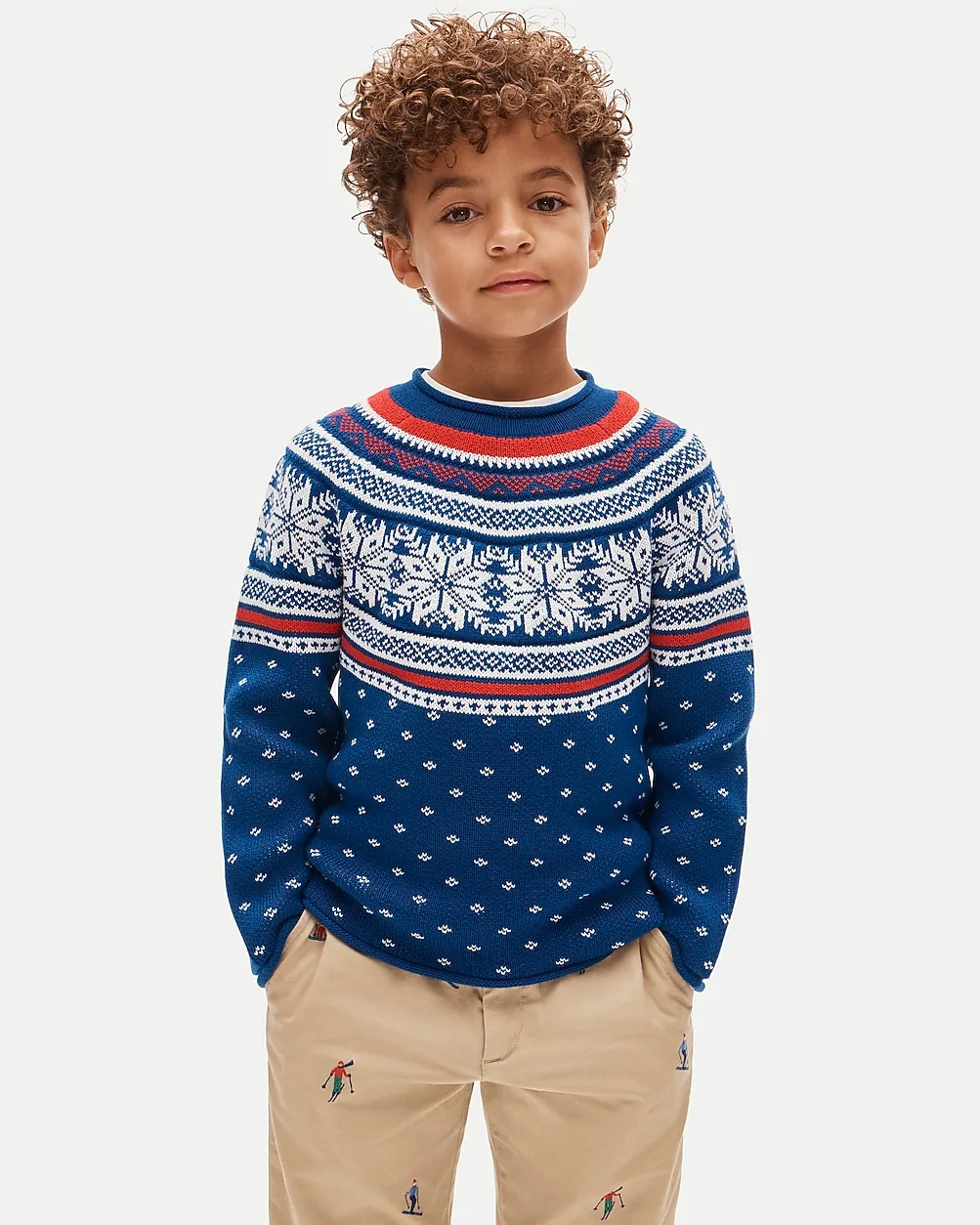 1988 Rollneck Sweater in Snowflake Fair Isle by J.Crew