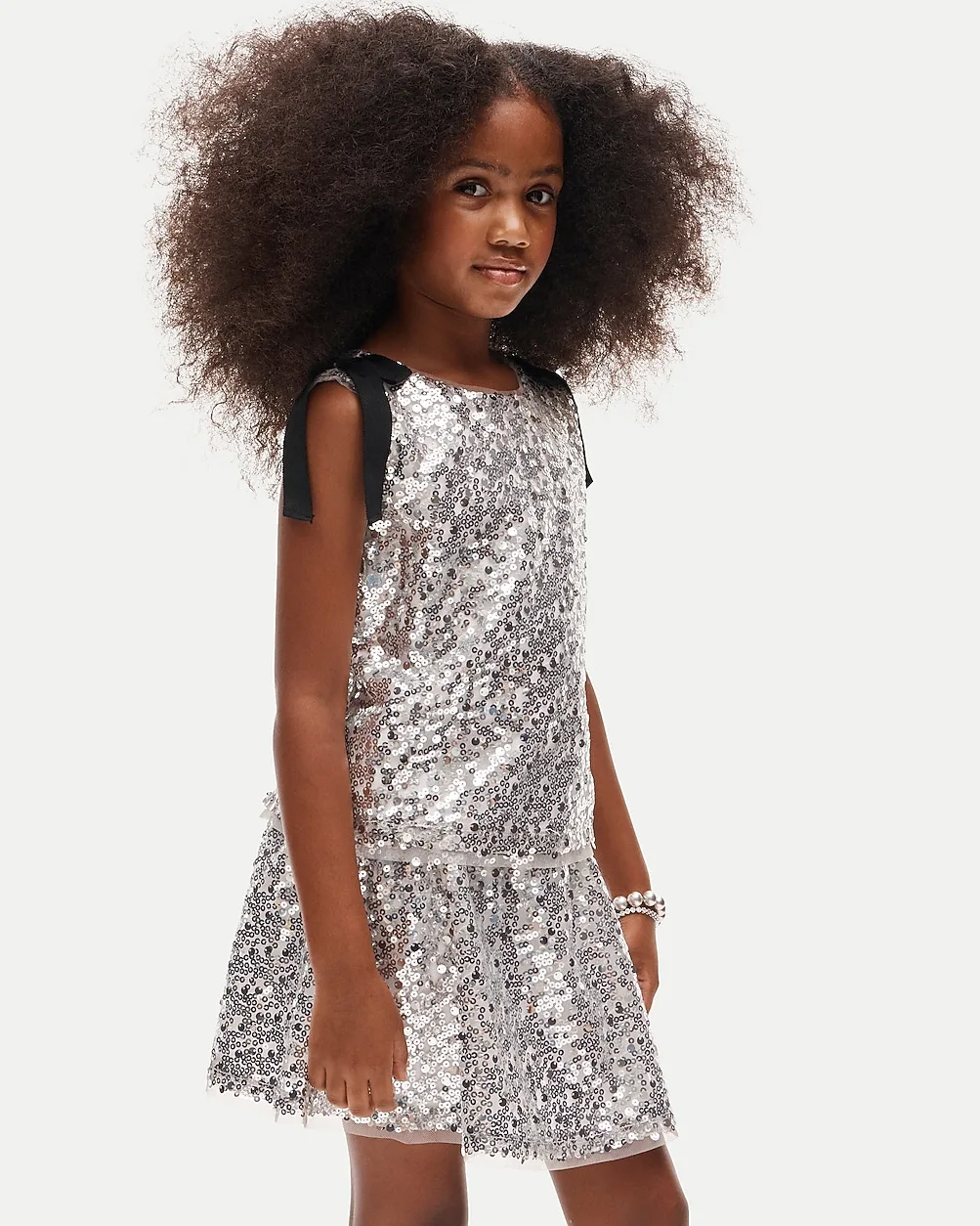 Sequin Top with Bows by J.Crew