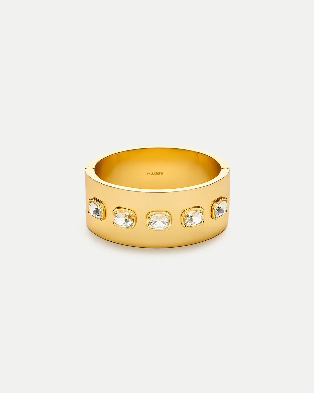 Hinge Bracelet with Bezel-Set Crystals by J.Crew